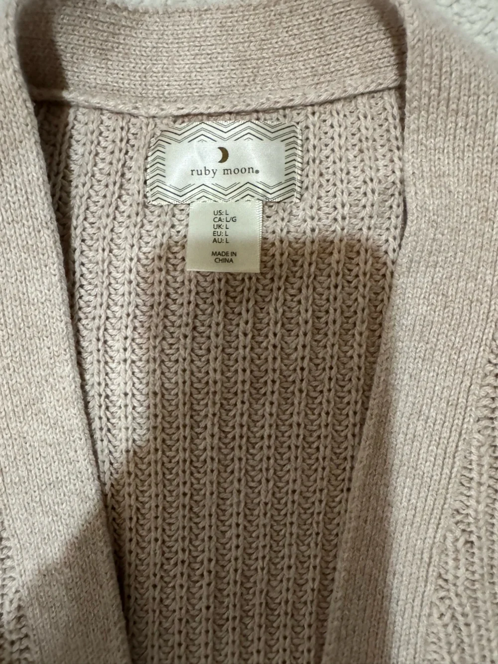 ruby moon Soft Ribbed Knit Cardigan - Picture 2 of 3